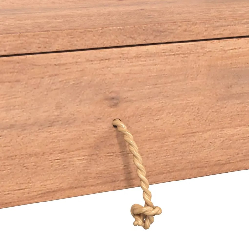 Mesa consola 90x35x75 cm madeira de teca maciça