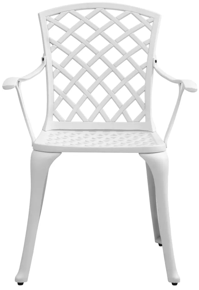 3 pcs conjunto de bistrô alumínio fundido branco