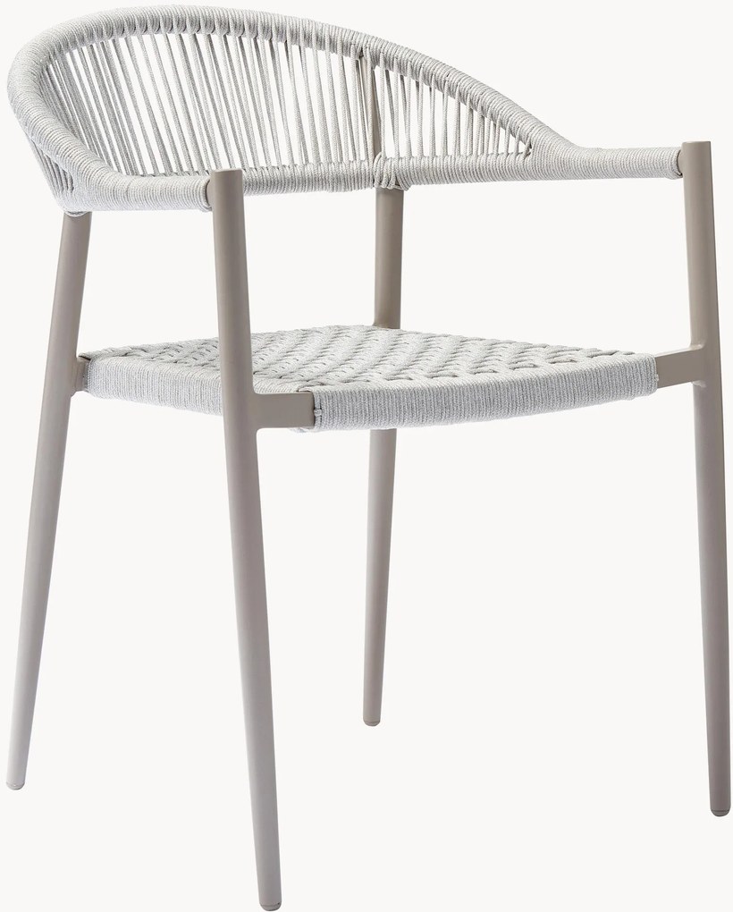 Cadeiras de jantar de jardim empilháveis Yellow, conjunto de 2