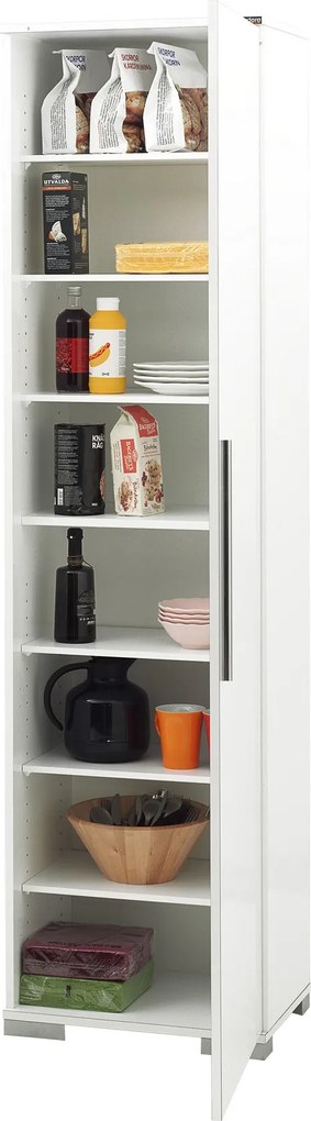 Armário Multiusos "Alto" - Branco - 50x187x35cm - Design Moderno