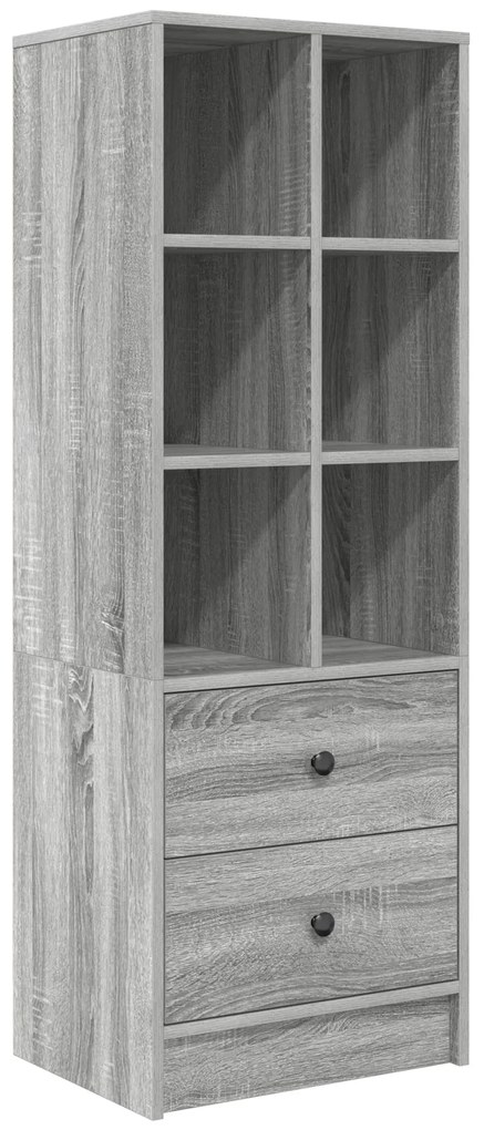 Mesa com Armazenamento Cinza Sonoma Madeira Derivada