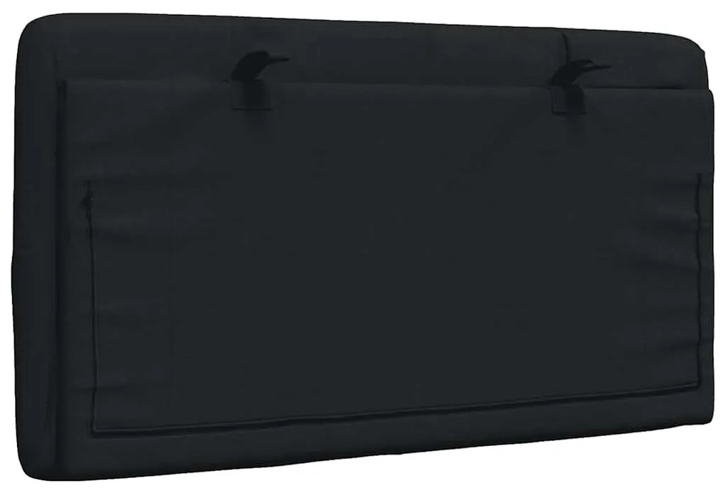 Almofadão de cabeceira 80 cm tecido preto