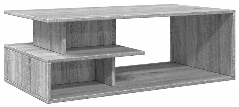 Mesa de centro 102x55x35 cm derivados madeira cinzento sonoma