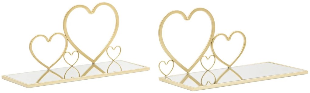 PAR DE MESA DE CABECEIRA HEARTS 41,5X18X21 CM