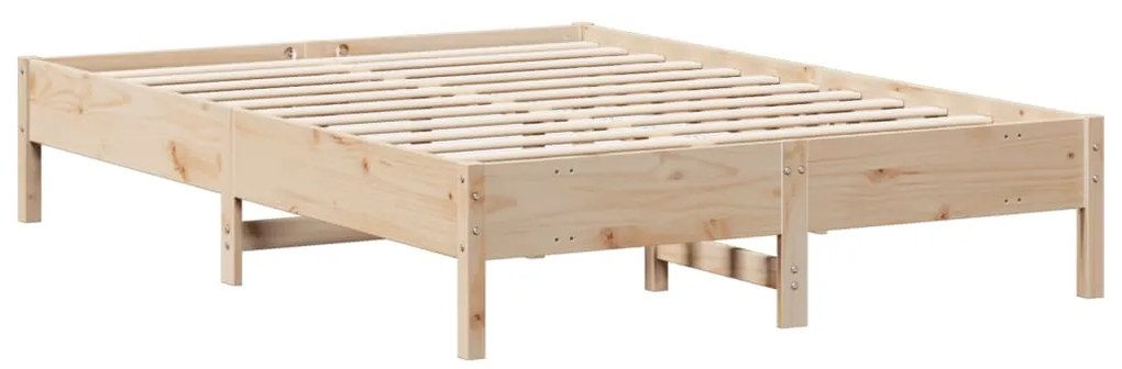Cama com estante sem colchão 160x200 cm pinho maciço