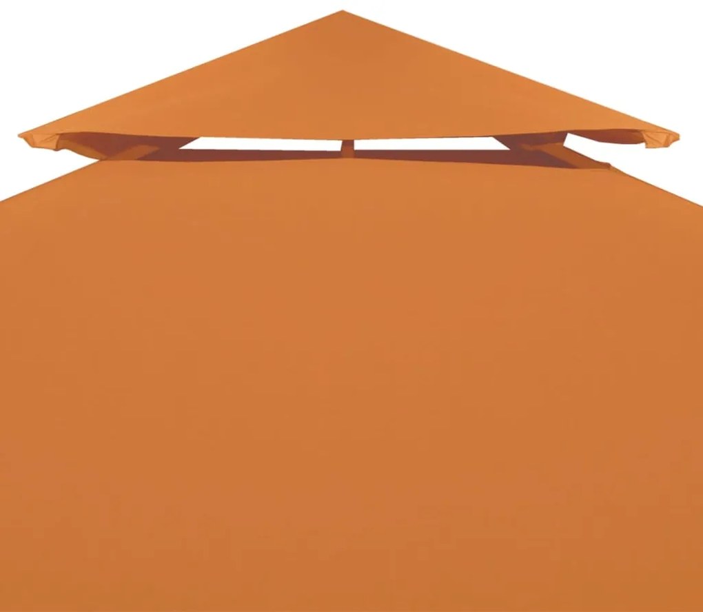 Cobertura de substituição p/ gazebo 310 g/m² 3x4 m laranja