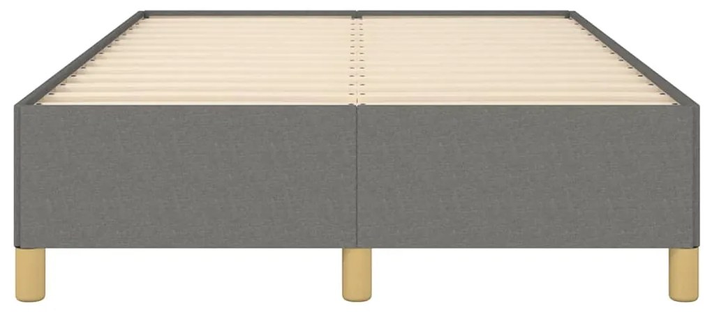 Estrutura de cama sem colchão cinza escuro 120x190 cm tecido