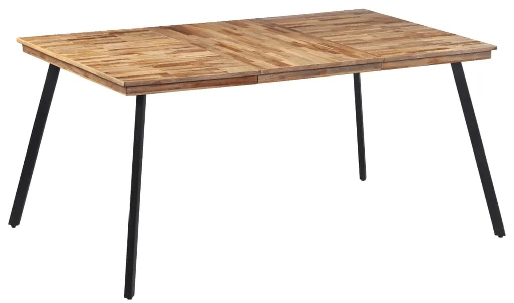 Mesa de jantar 169x98,5x76 cm madeira de teca maciça