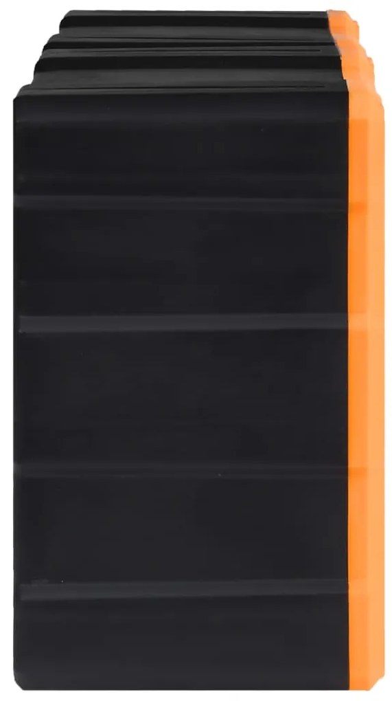 Caixas organizadoras com 12 gavetas 2 pcs 26,5x16x26 cm