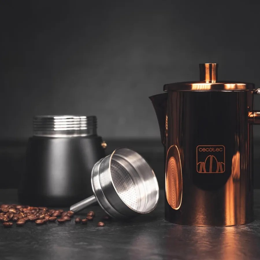 Máquina de café Italiana Moking 200 de aço inoxidável