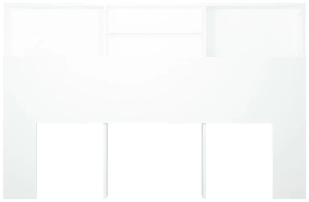 Armário de cabeceira 160x19x103,5 cm branco