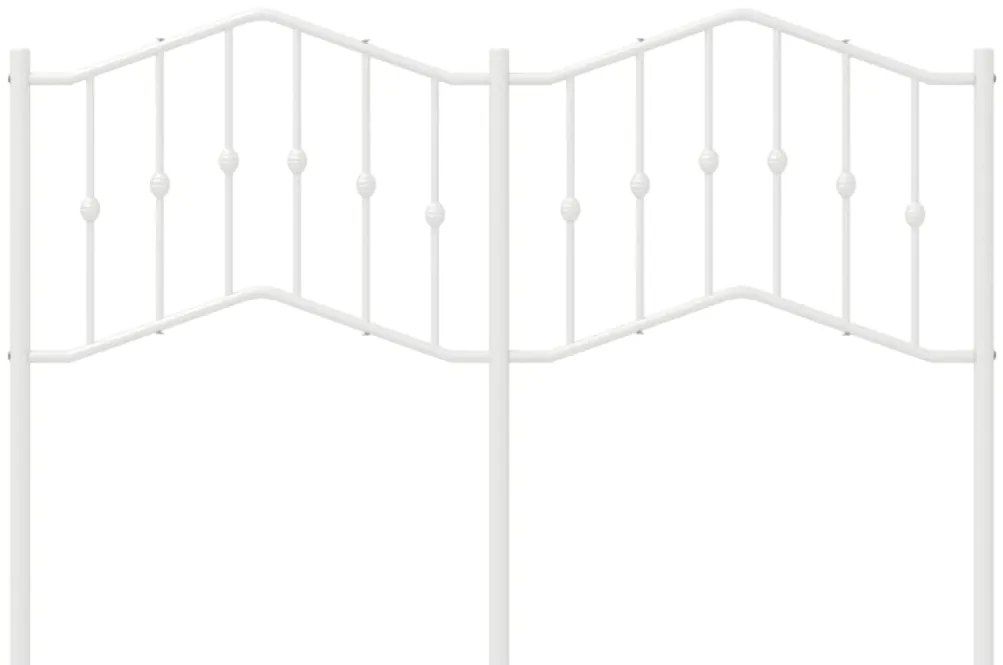 Cabeceira de cama 140 cm metal branco