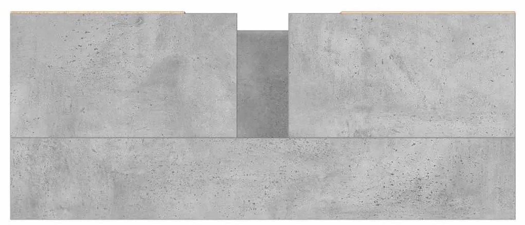 Móvel casa de banho 80x33x60 cm derivados madeira cinza cimento