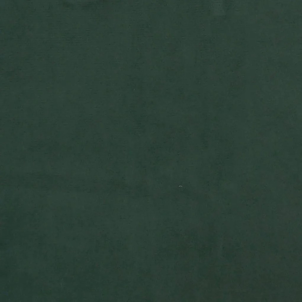 Estrutura de cama sem colchão 140x190 cm veludo verde-escuro