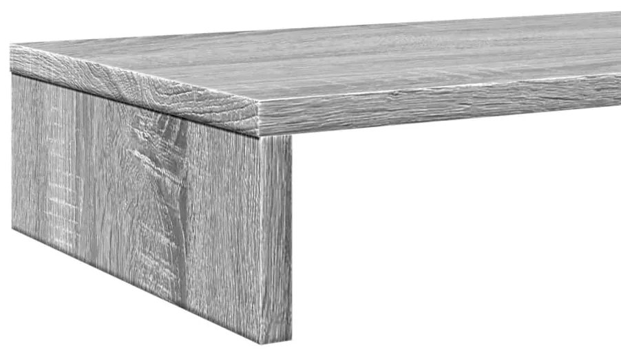 Suporte monitor 100x27x10 cm derivados madeira cinzento sonoma