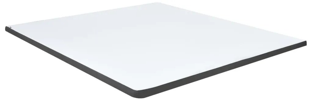 Cama boxspring 160x200 cm tecido cinzento-escuro