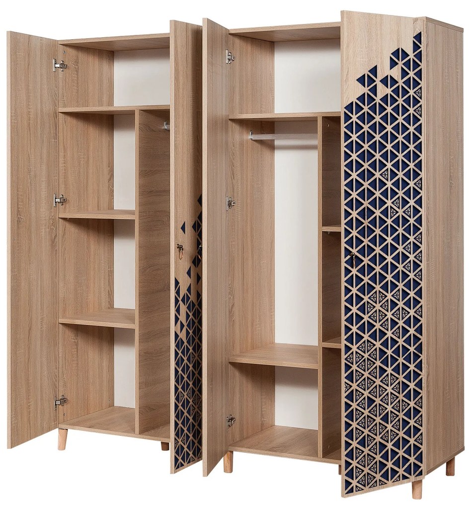Guarda-roupa Imaj – Carvalho Sonoma – 180x192x52 cm