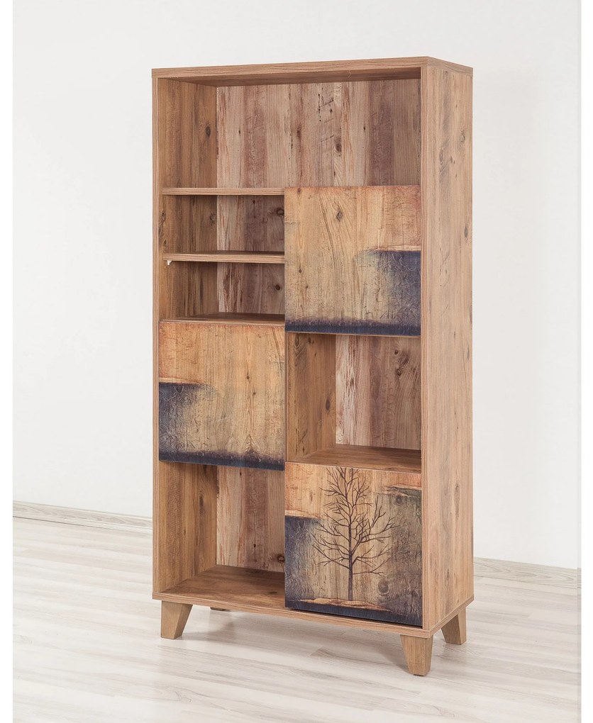 Estante Marina – Pinho Atlântico – 80x155x36 cm