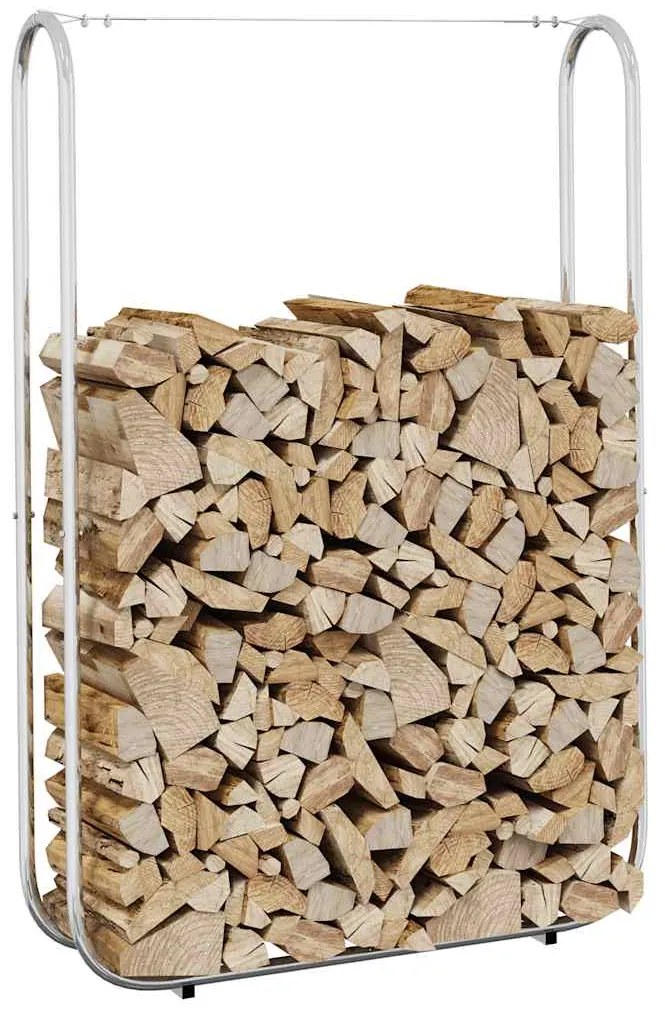Suporte para lenha 100x25x150 cm aço galvanizado