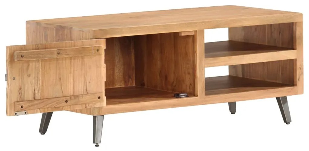 Mesa de centro 90x45x40 cm madeira de acácia maciça