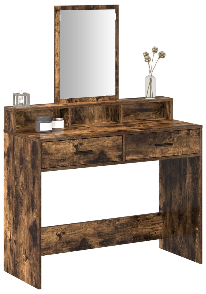 Carvalho Fumado Madeira Sólida 100 x 41 x 140 cm