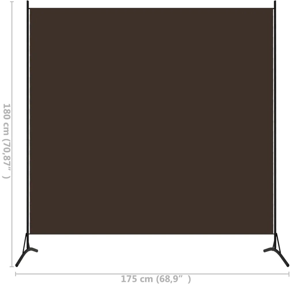 Divisória de quarto com 1 painel 175x180 cm castanho