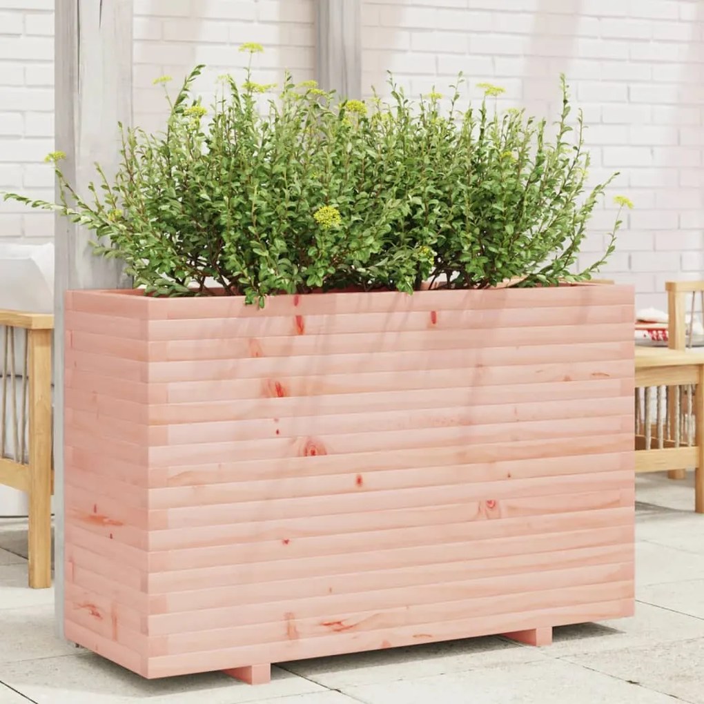 vidaXL Vaso/floreira de jardim 110x40x72 cm madeira de douglas maciça
