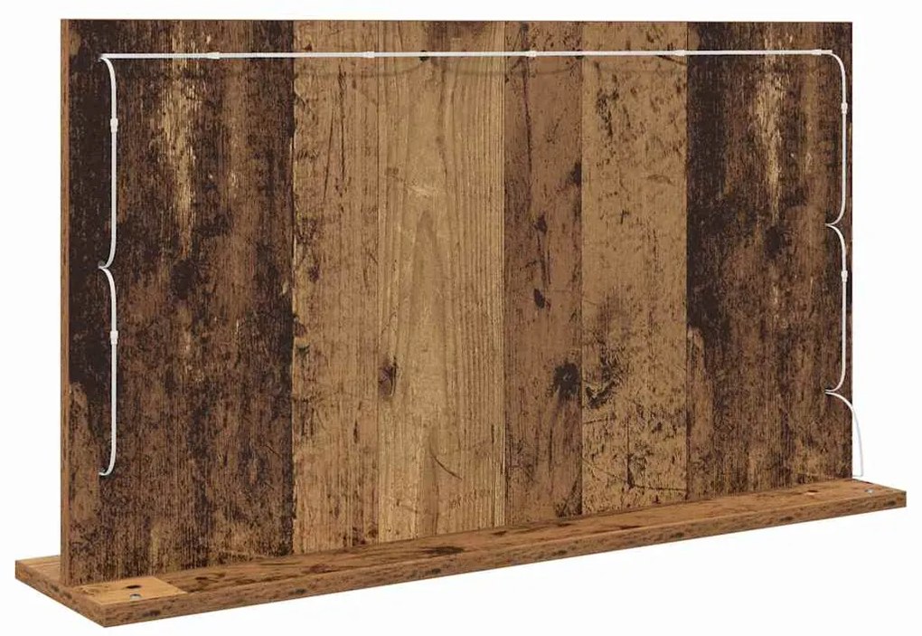 Espelho de Toucador Madeira antiga Madeira, Vidro 80 x 45 x 18 cm