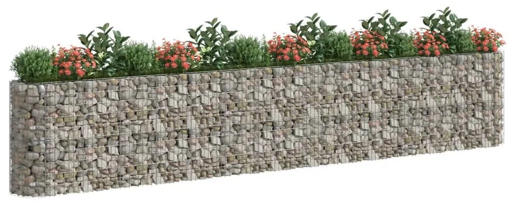 Canteiro elevado/cesto gabião 540x50x100 cm ferro galvanizado