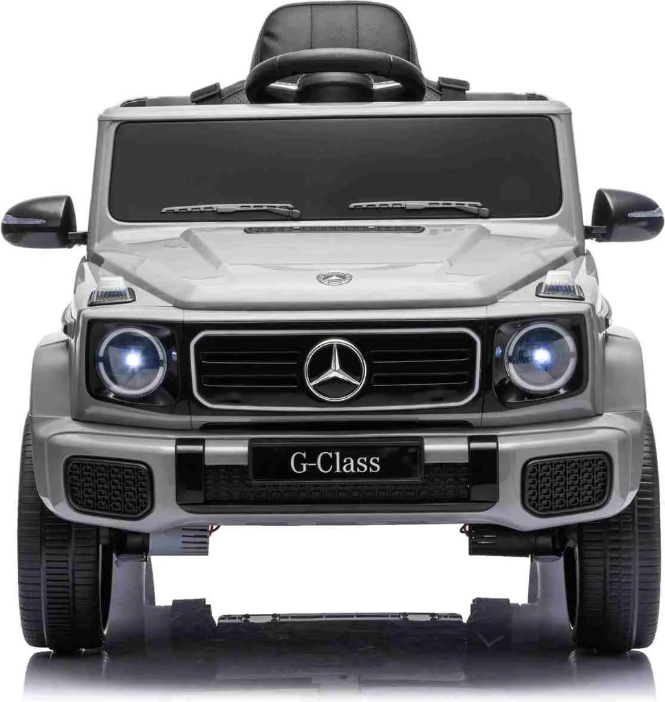Carro elétrico Crianças 3 a 7 anos Mercedes-Benz 12V G580 Bateria Lìtio, controlo Remoto cinzento