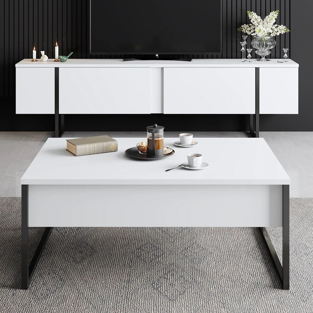 Sofá de 3 Lugares Rome – Azul Marinho – 215x90x70 cm