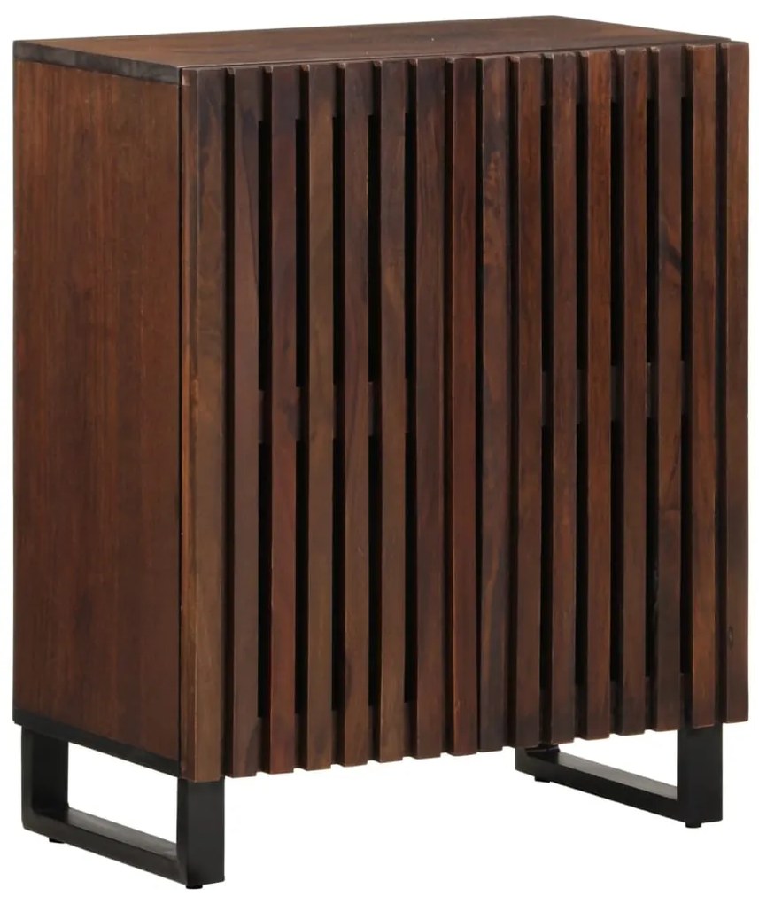vidaXL Aparador 60x34x75 cm madeira de mangueira maciça castanho