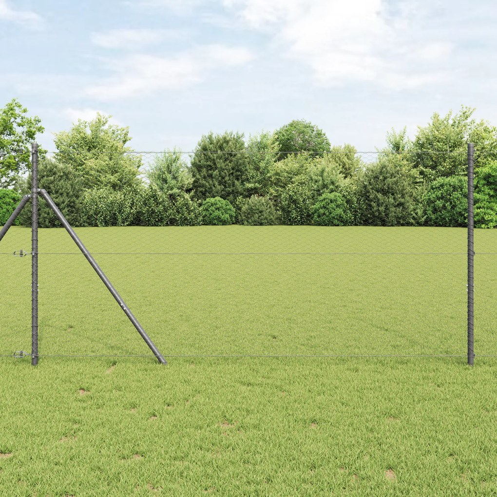 Cerca Hexagonal Cinza 1.4x10 m Aço