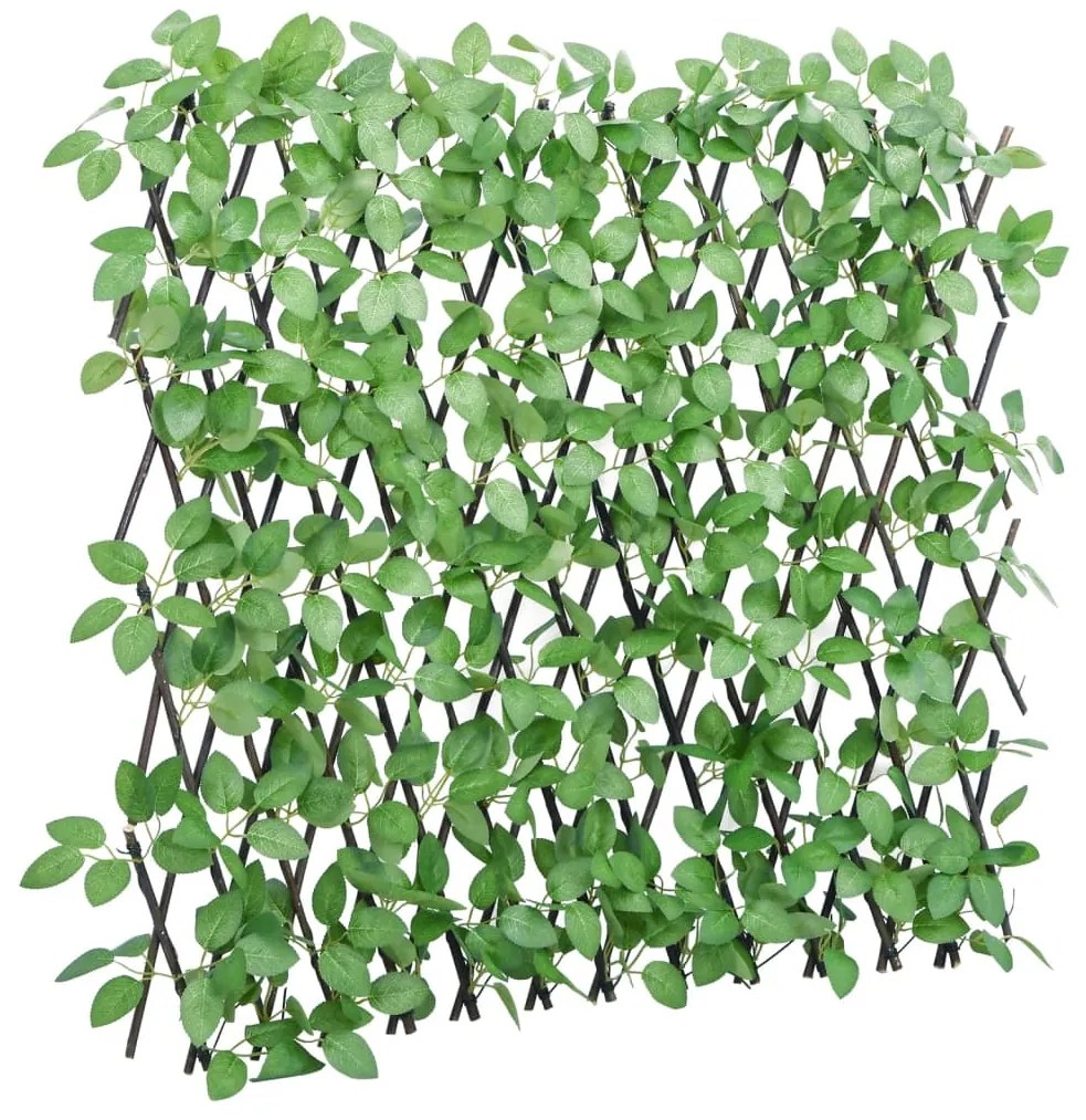  Treliça de hera artificial extensível 5 pcs 180x65 cm verde
