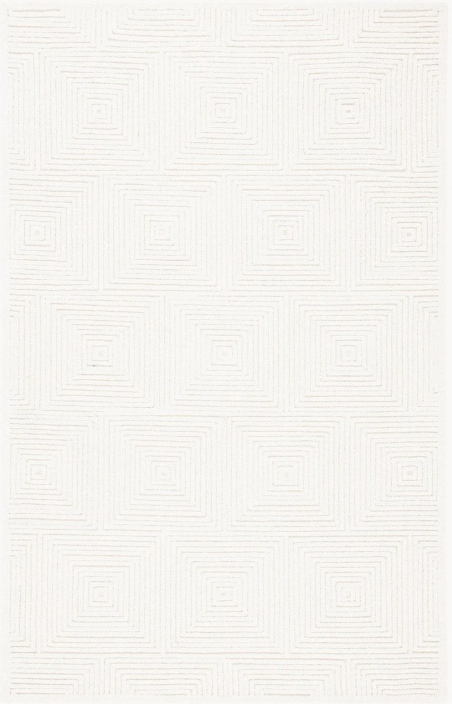 Tapete em lã artesanal com relevo Viviana