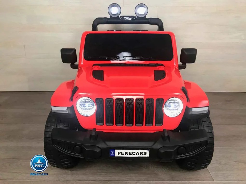 Carro eletrico crianças Jeep Wrangler Rubicon 12V Ecrã MP4 Vermelho