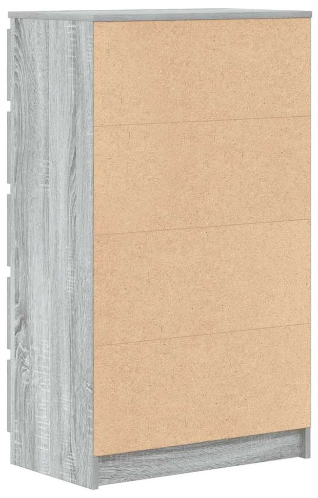 Armário de gavetas 60x36x103 cm deriv. madeira cinzento sonoma
