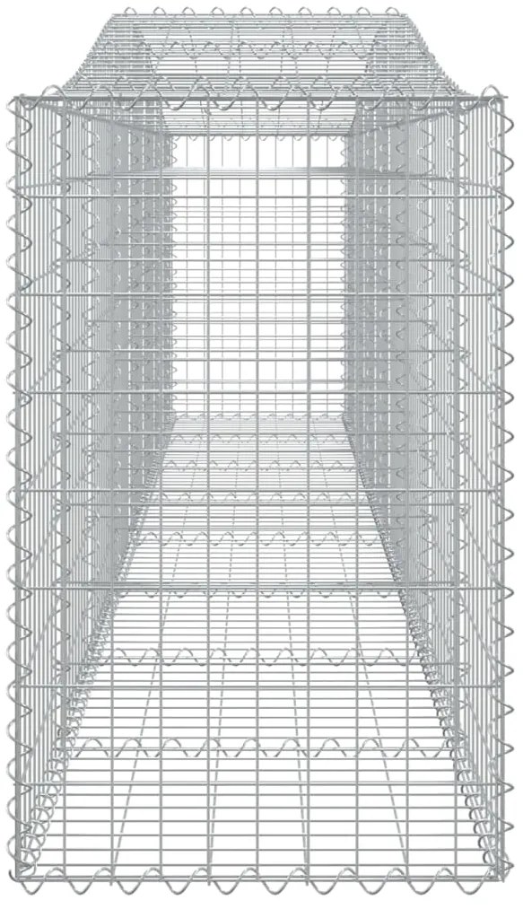 Cestos gabião arqueados 5 pcs 400x50x80/100cm ferro galvanizado