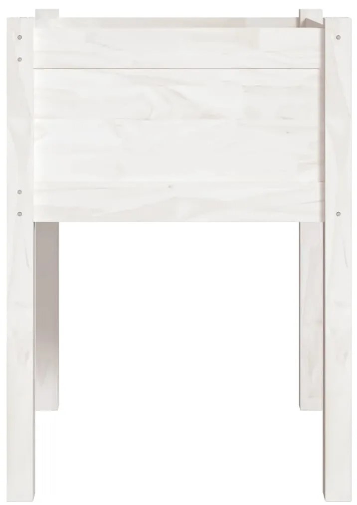 Vaso/floreira de jardim 2 pcs 50x50x70 cm pinho maciço branco