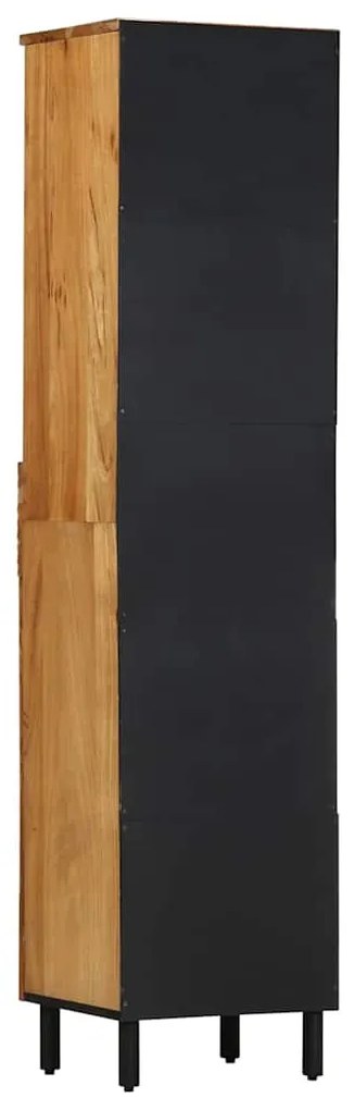 Armário de Banheiro 38x33x160 cm Madeira Sólida de Acácia