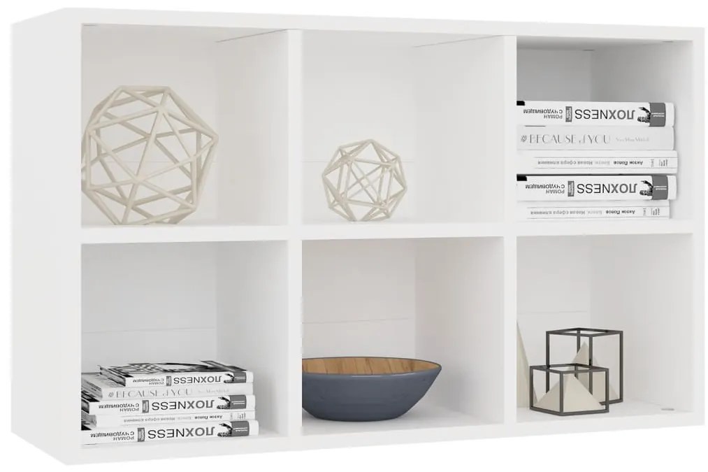 Estante/aparador 66x30x98 cm contraplacado branco