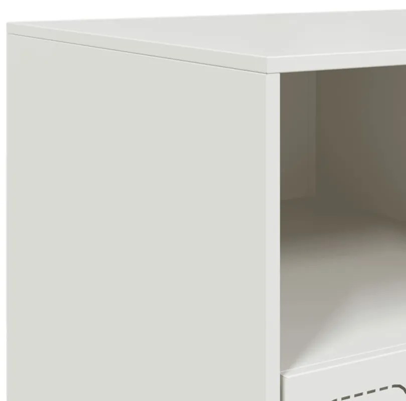 Móvel de TV 99x39x44 cm aço branco