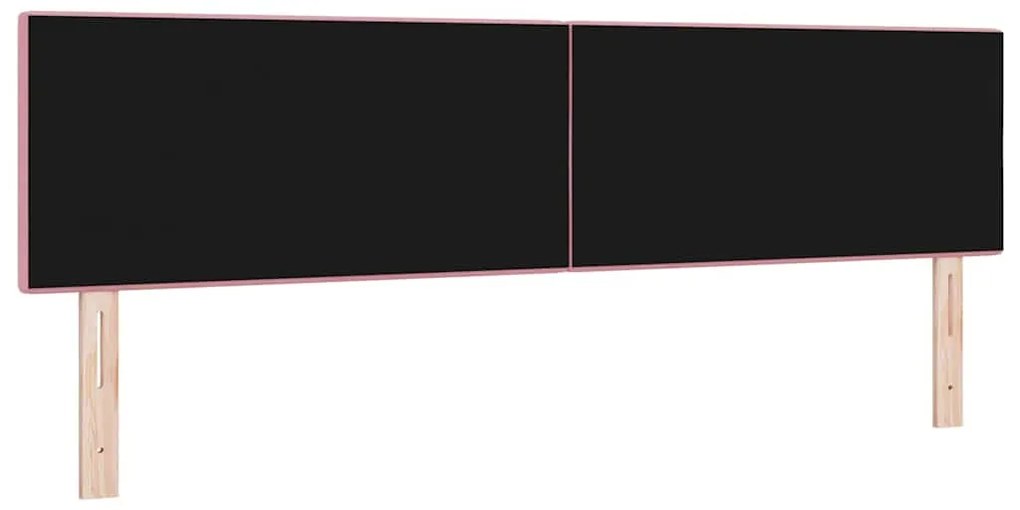 Cabeceira vidaXL Estofada com Botões Rosa 180 cm Veludo