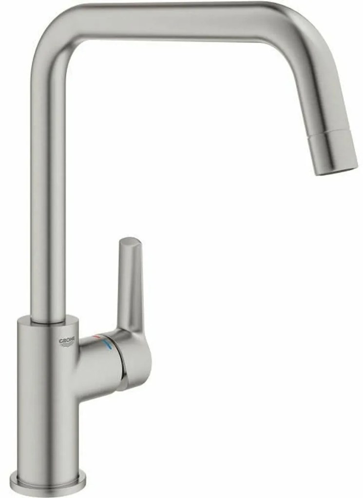 Torneira Monocomando Grohe Metal Aço Inoxidável