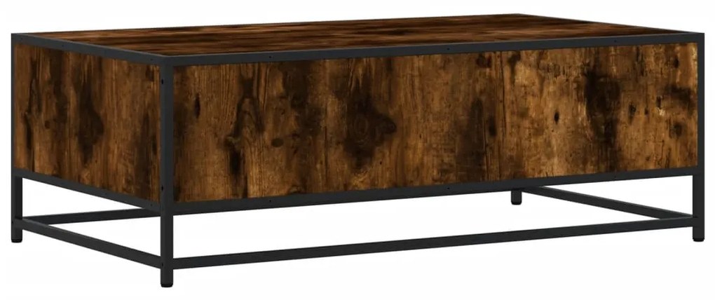 Mesa de centro 100x57x35cm deriv. madeira/metal carvalho fumado