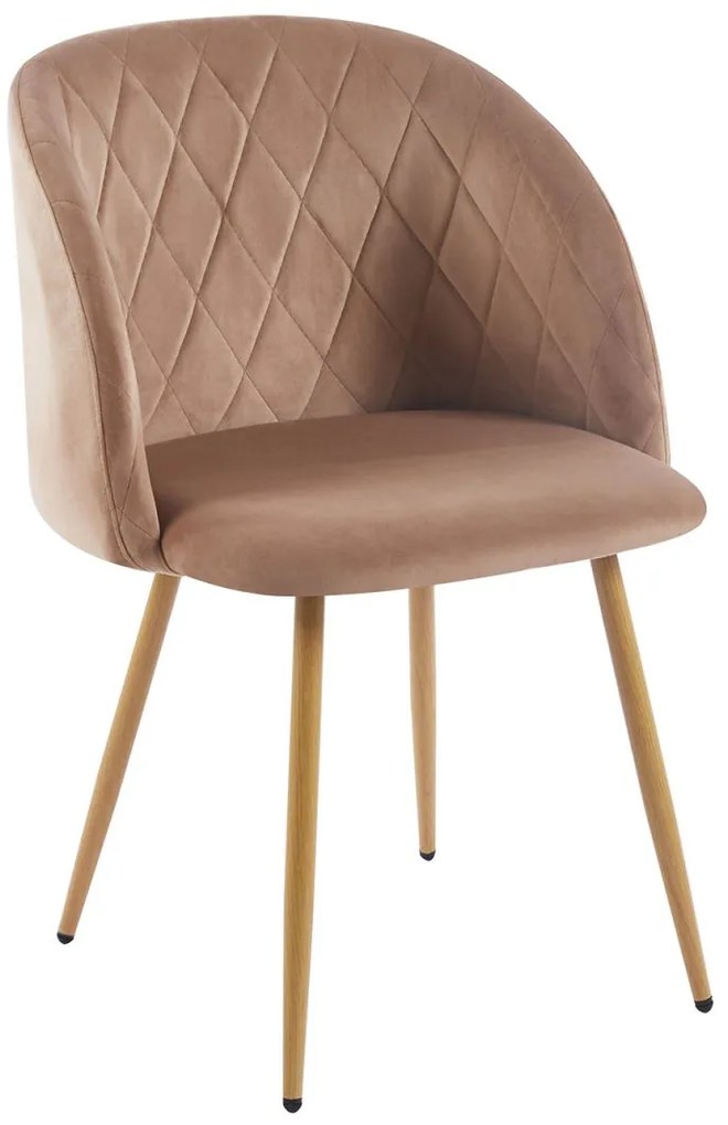 Pack 4 Cadeiras Velt Veludo - Champanhe