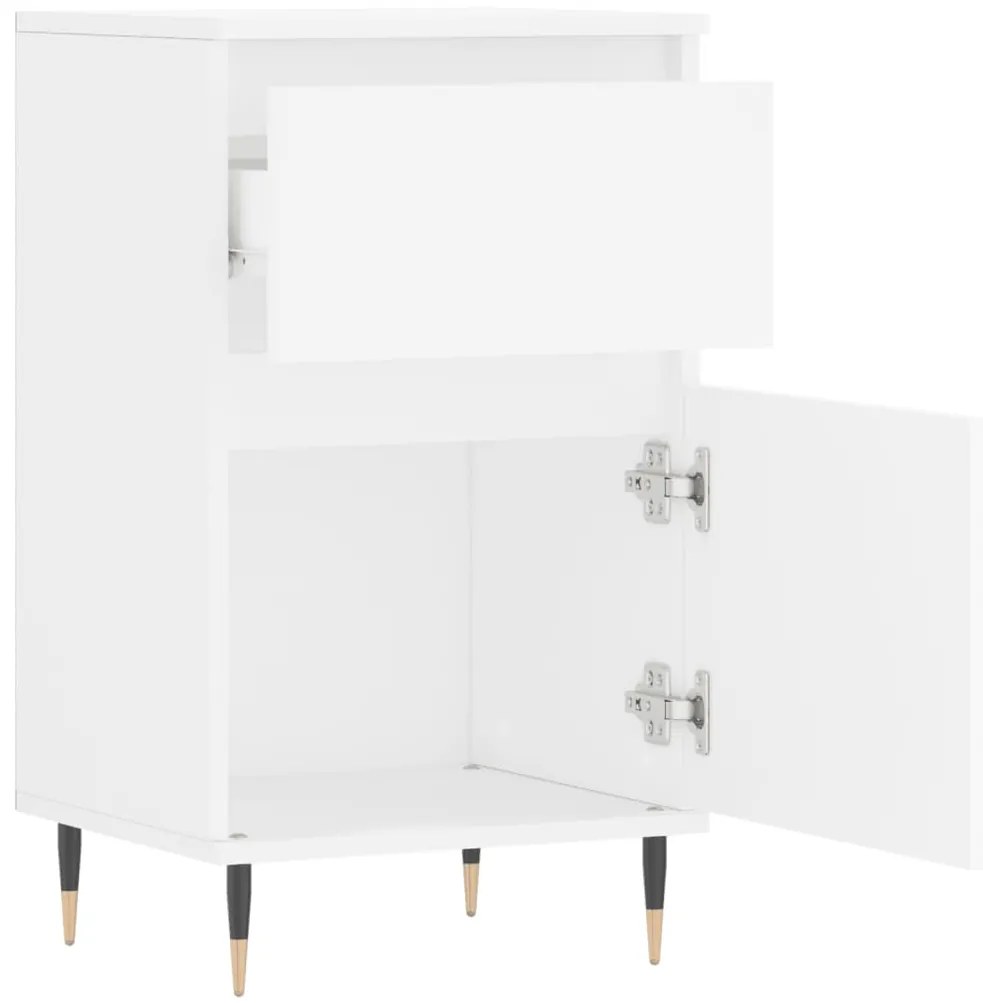 Aparadores 2 pcs 40x35x70 cm derivados de madeira branco