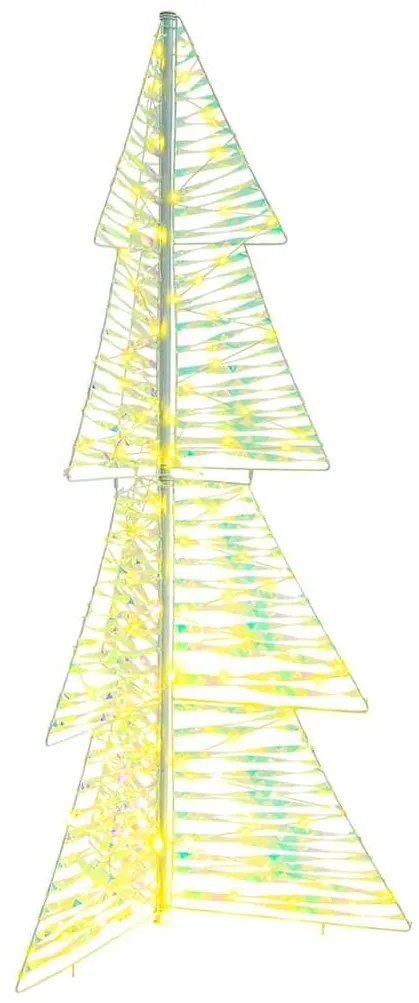 vidaXL Árvore de Natal com 160 LEDs Branco quente 150 cm PET