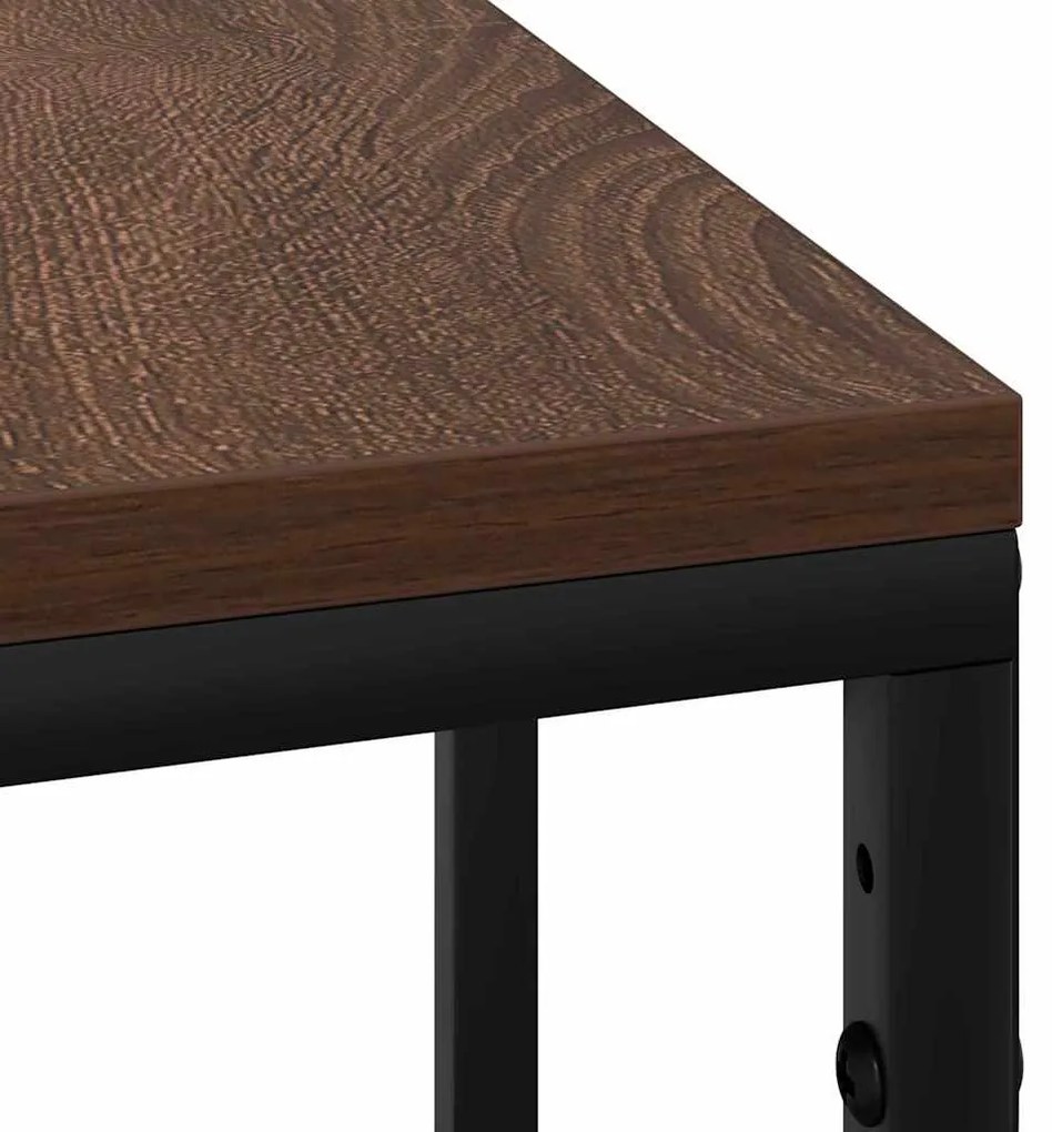Mesa-de-cabeceira Madeira castanha 41.5 x 26 x 60.5 cm