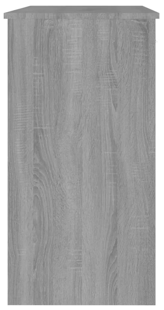 Secretária 80x40x75 cm derivados de madeira cor cinzento sonoma